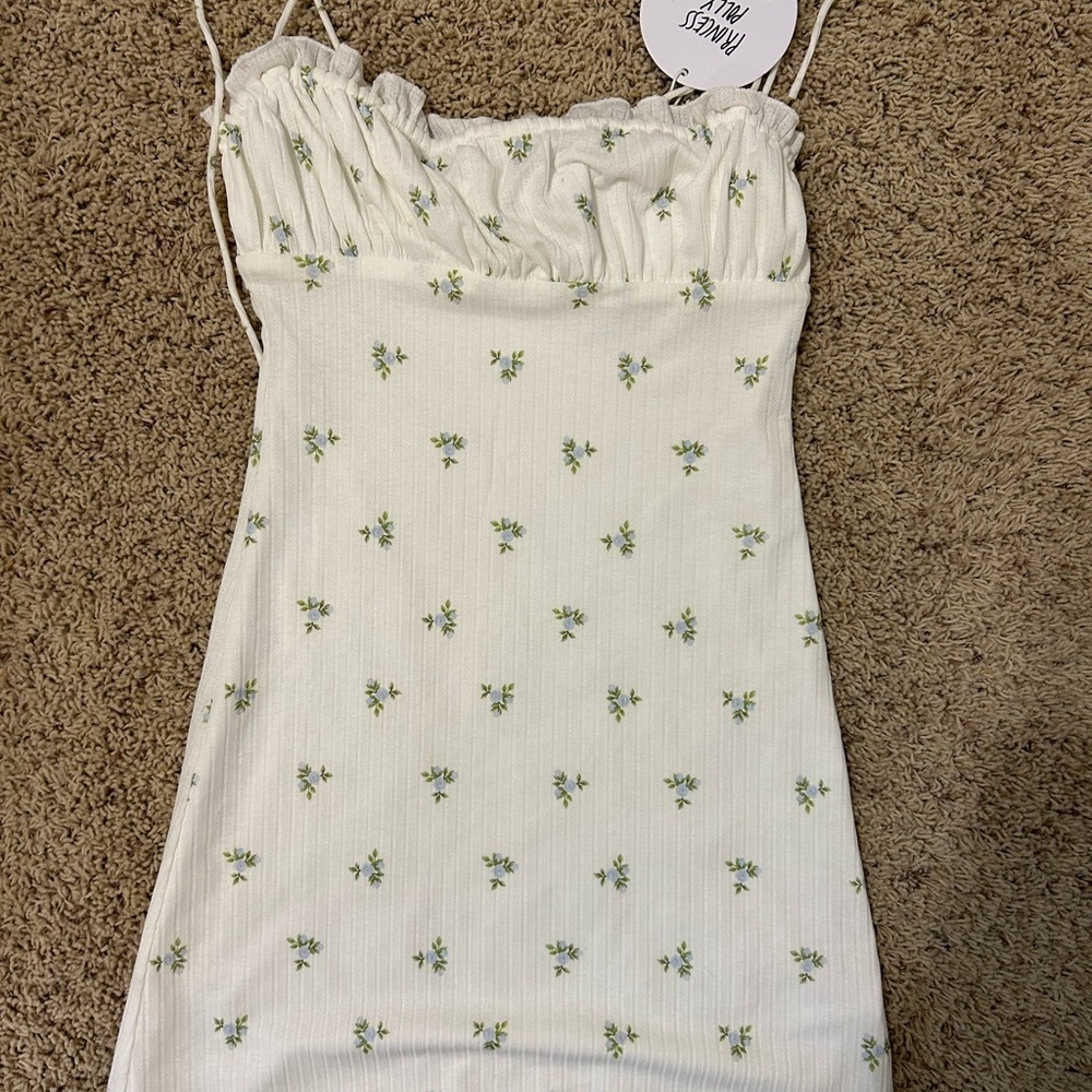 Princess Polly White Floral Mini Dress